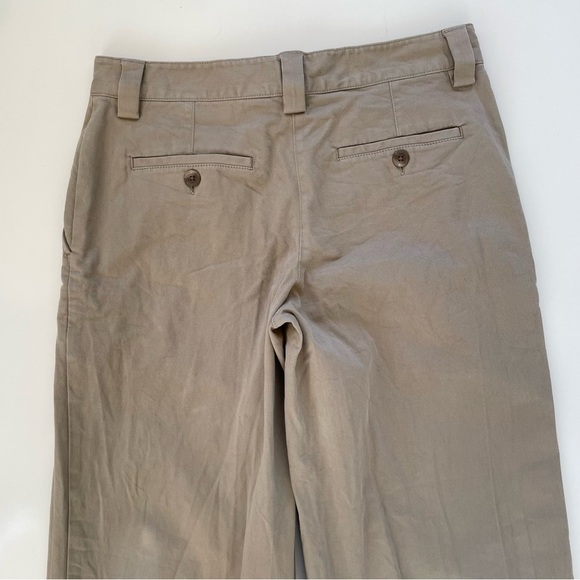 Aritzia Sunday Best Women's Tan Khaki Wide Leg Straight Leg Chino Size 2 - Picture 4 of 10